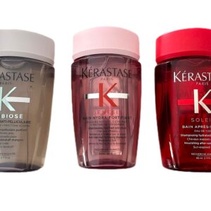 KERASTASE SET 3 SHAMPOO DA VIAGGIO 80ML-filtro solare-anticaduta-antiforfora