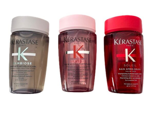 KERASTASE SET 3 SHAMPOO DA VIAGGIO 80ML-filtro solare-anticaduta-antiforfora