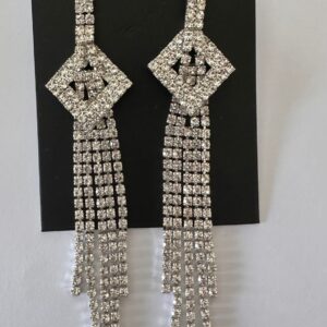 ORECCHINI PENDENTI CON STRASS