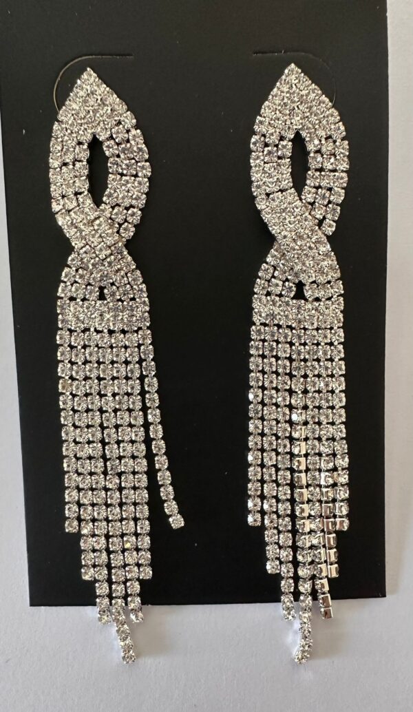 ORECCHINI PENDENTI CON STRASS