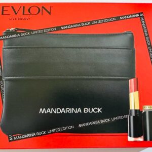 POCHETTE NERA CON ROSSETTO E MATITA OCCHI REVLON