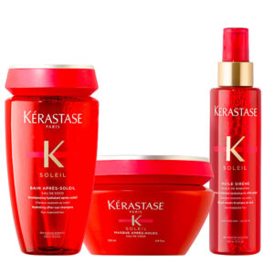 Kerastase Soleil Shampoo Apres Soleil 250ml, Masque 200ml, Huile Sirène 150ml