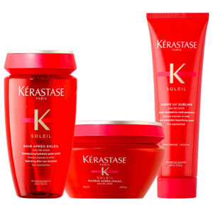 Kerastase Soleil Shampoo Apres Soleil 250ml, Masque apres soleil 200ml ,Crème UV Sublime 150ml