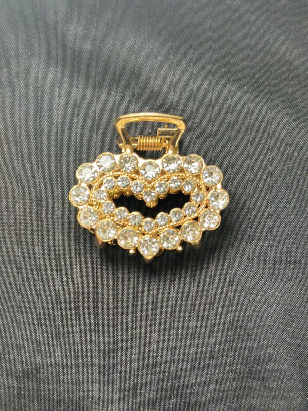 MOLLETTONE PICCOLO A FORMA DI CUORE CON STRASS